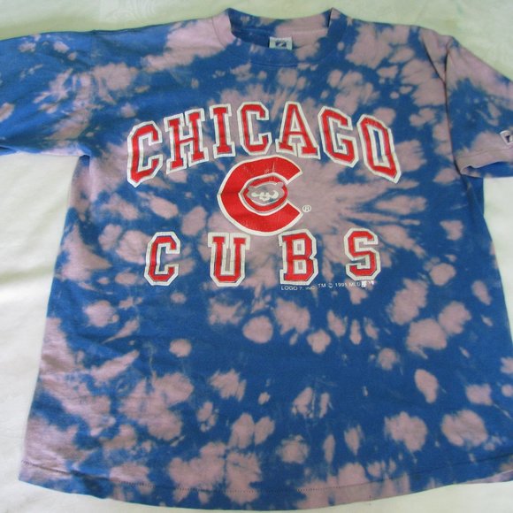 chicago cubs tie dye shirt